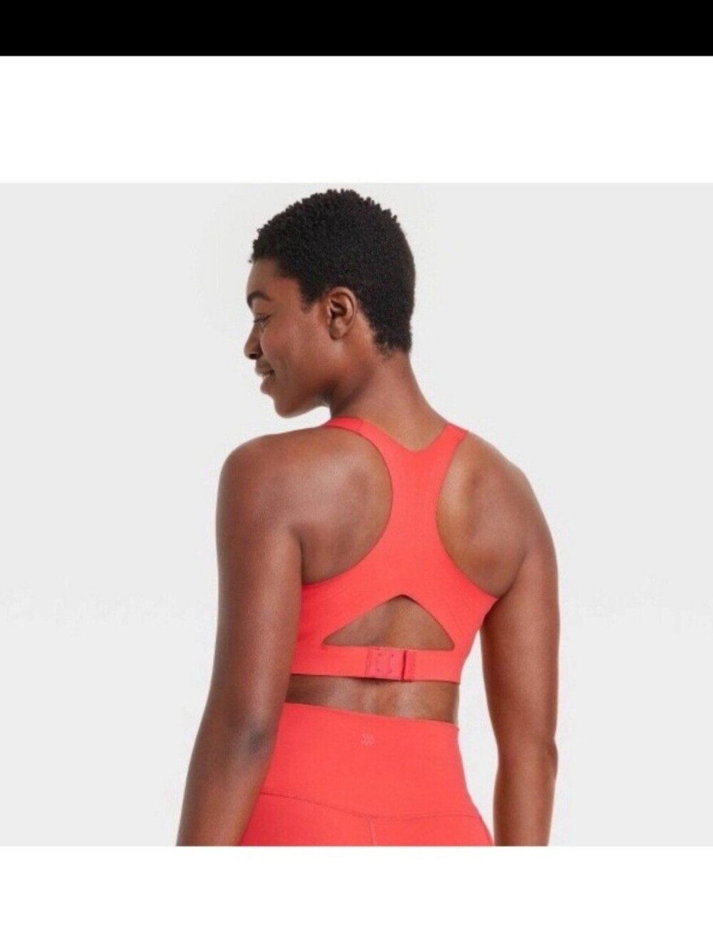 NEW All in Motion High Support Sculpt Sports Bra Plus 3X-4X Coral Red 42DDD-46DD - Picture 2 of 6